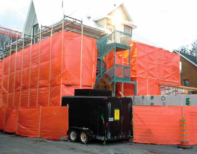 Intervention de désamiantage